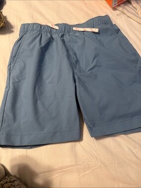 Crewcuts Light Blue Athletic Elastic-Waist Shorts